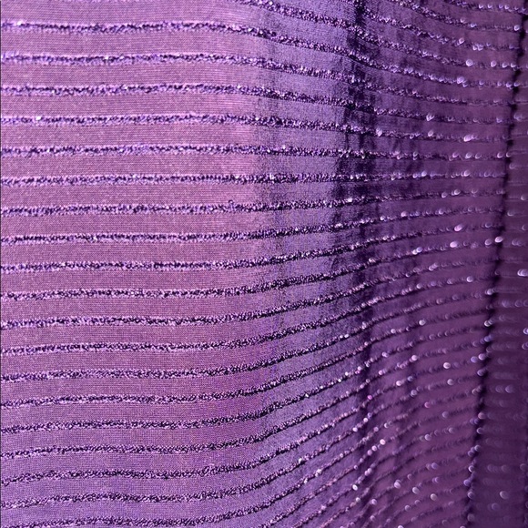 Frank Lyman Design Purple Sheath Dress with Flutter Sleeves - Picture 6 of 7